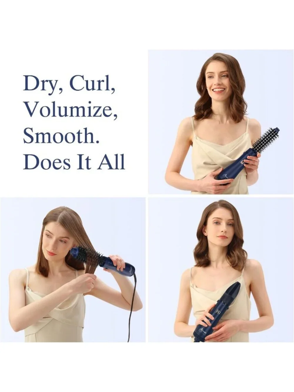 4-in-1 Round Blow Dryer Brush Set | Hair Styling Tool for Smooth, Voluminous